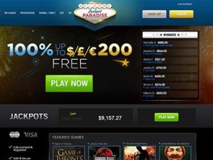 Jackpot Paradise Casino Online Screen Capture